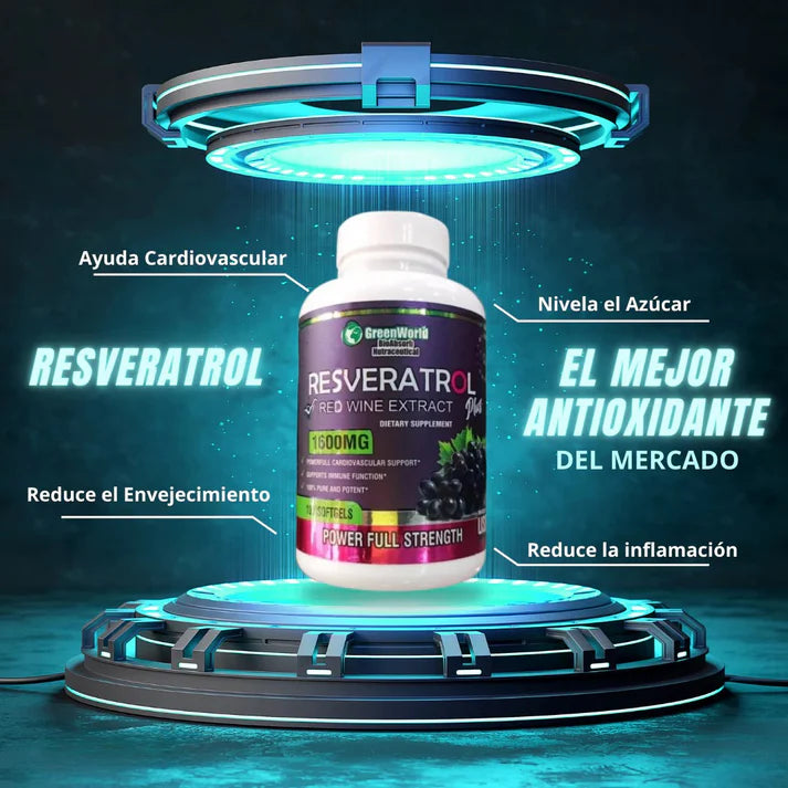 RESVERATROL 590MG 60 Cápsulas Blandas