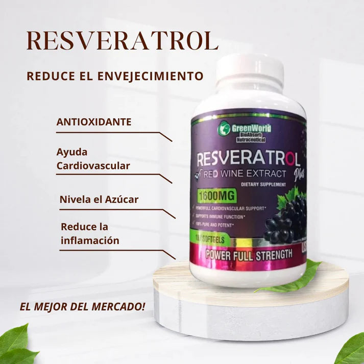 RESVERATROL 590MG 60 Cápsulas Blandas